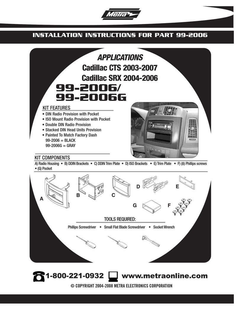 Metra Electronics 99-2006 User manual