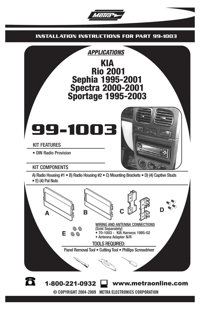 Metra Electronics 99-1003 User manual Metra Electronics 99-1003 User manual
