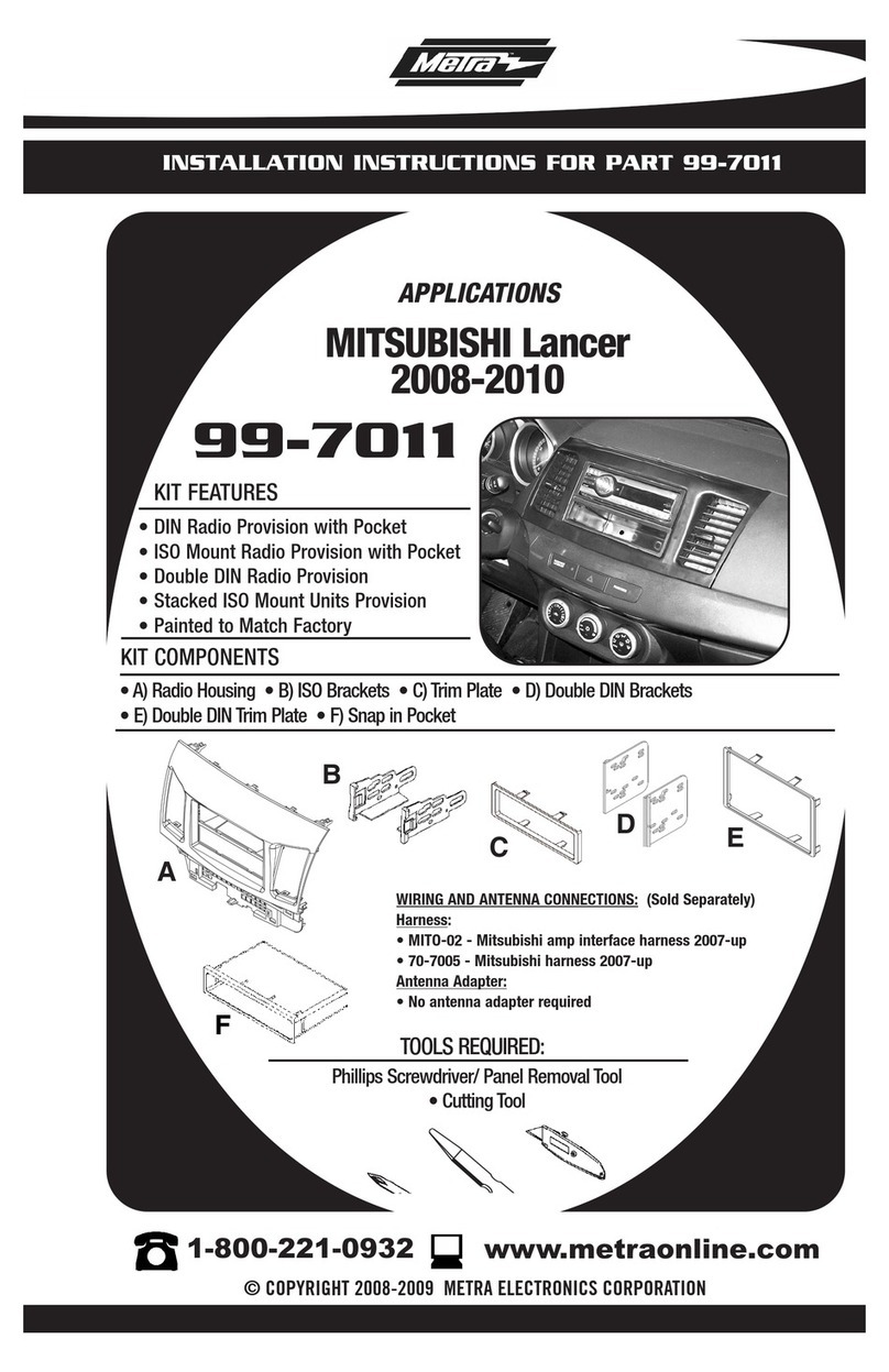 Metra Electronics 99-7011 installation instructions Metra Electronics 99-7011 installation instructions