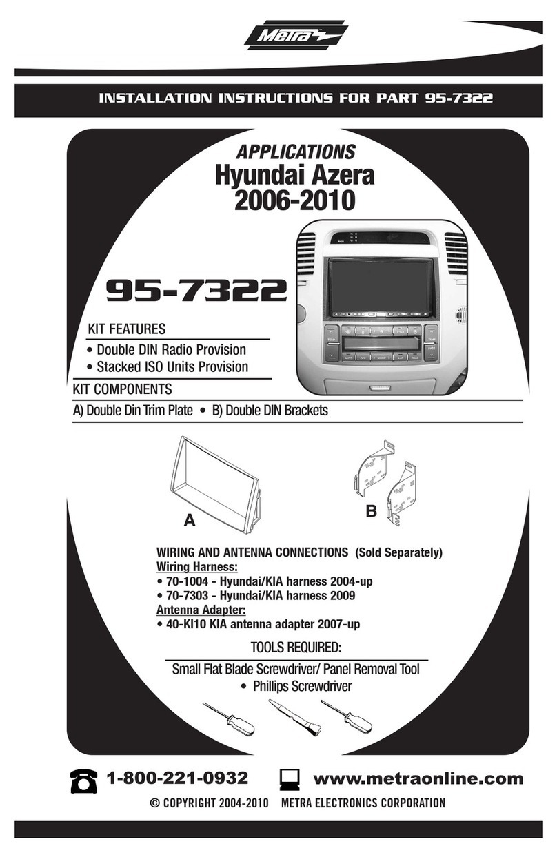 Metra Electronics 95-7322 installation instructions Metra Electronics 95-7322 installation instructions