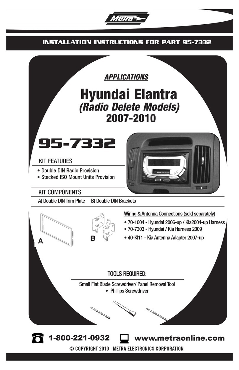 Metra Electronics 95-7332 User manual Metra Electronics 95-7332 User manual