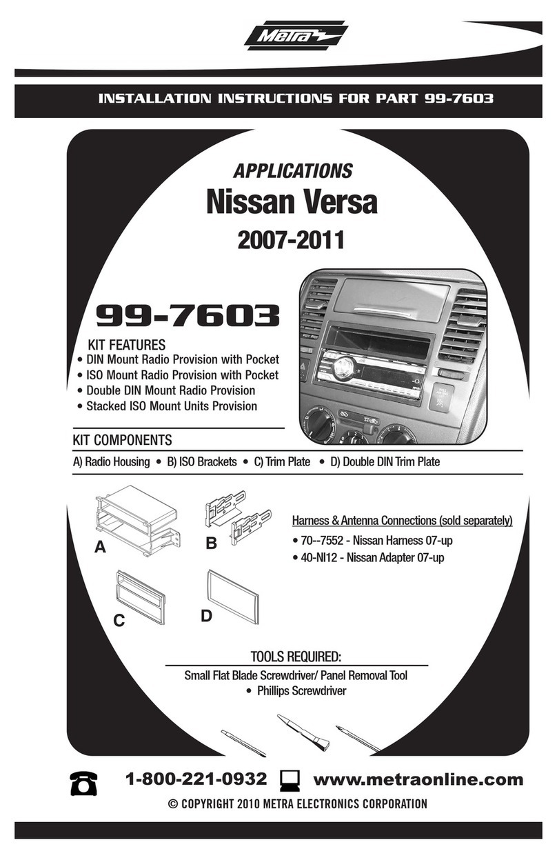 Metra Electronics METRA 99-7603 User manual Metra Electronics METRA 99-7603 User manual