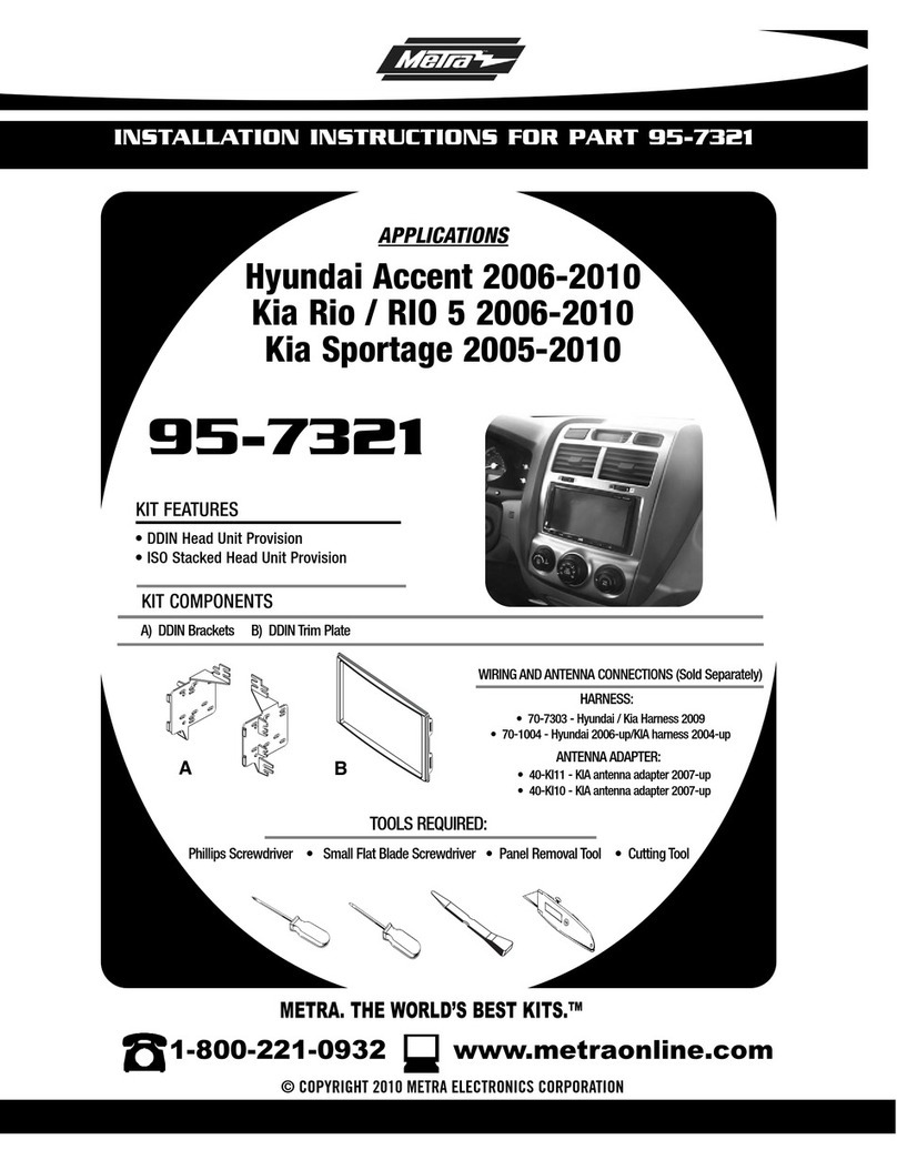 Metra Electronics 95-7321 installation instructions Metra Electronics 95-7321 installation instructions