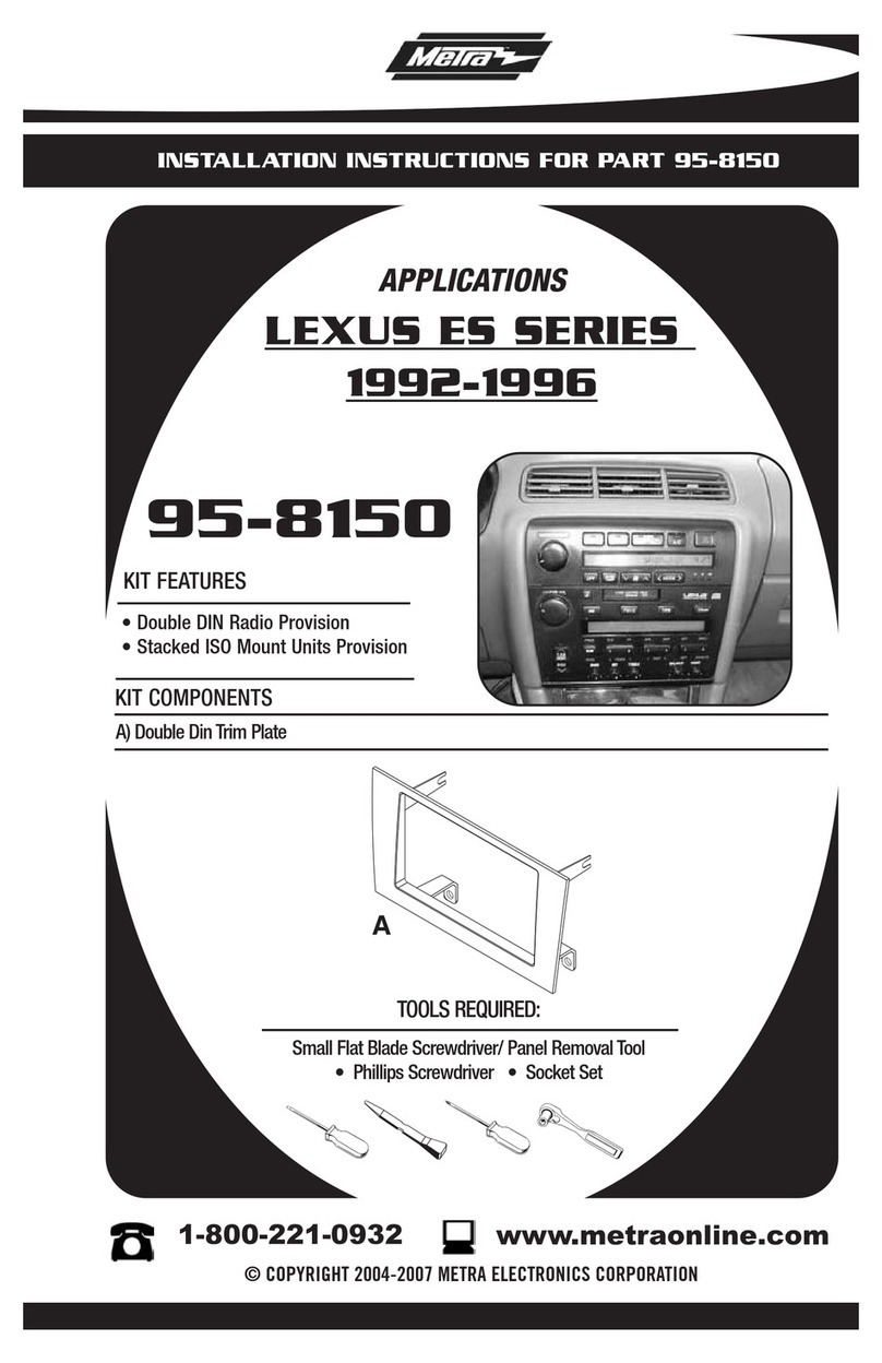 Metra Electronics LEXUS ES 95-8150 User manual