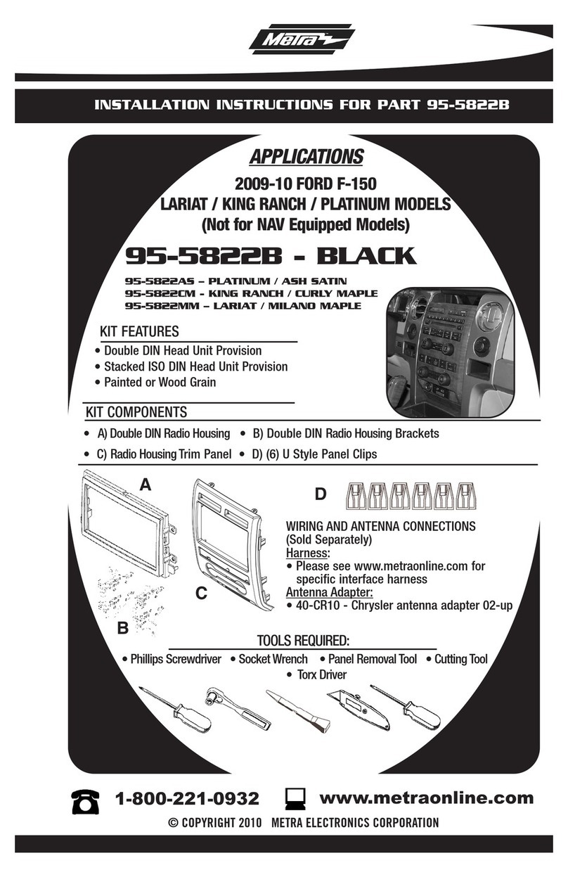 Metra Electronics 955822 installation instructions