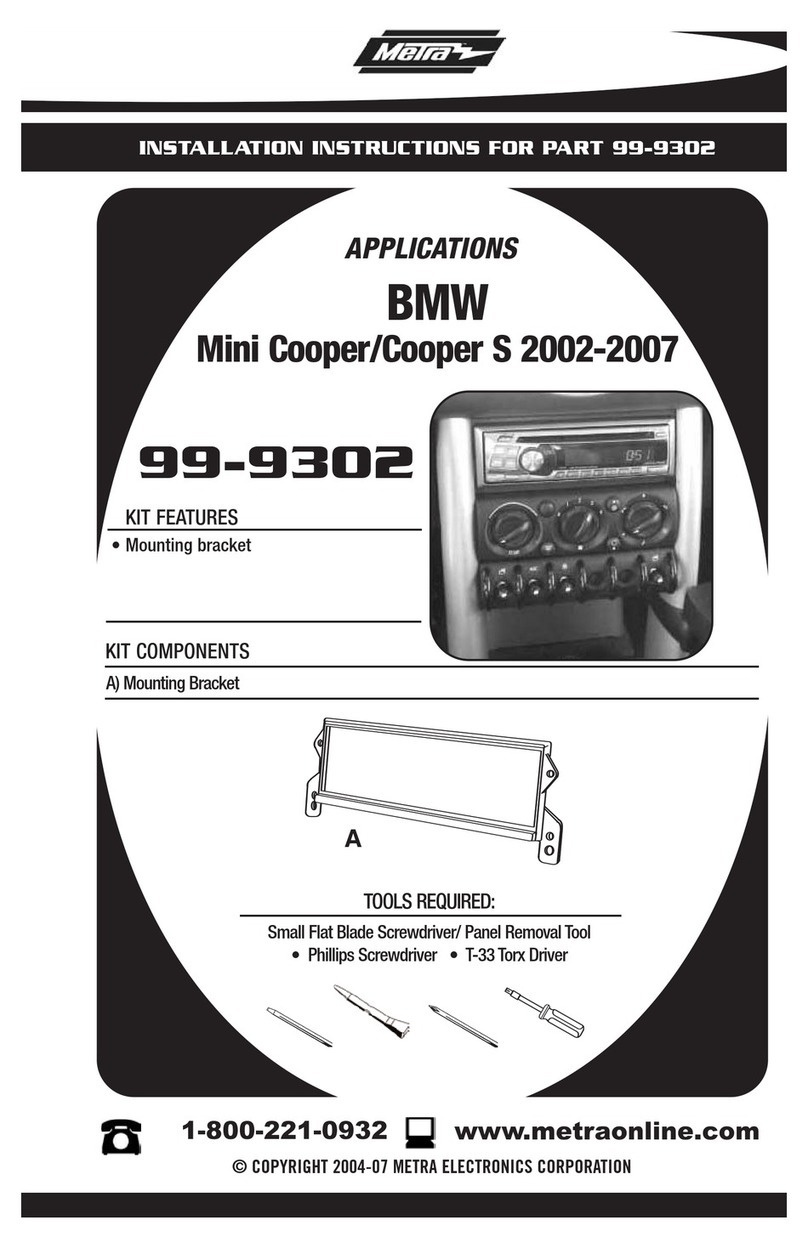 Metra Electronics 99-9302 installation instructions