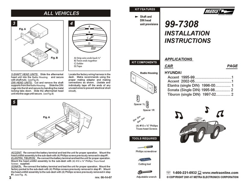 Metra Electronics 99-7308 User manual