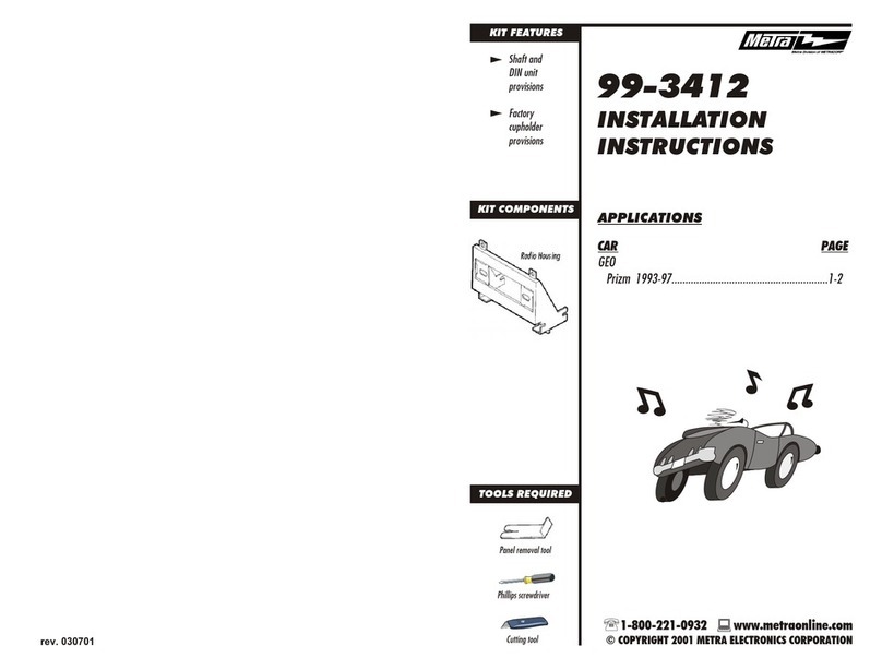 Metra Electronics 99-3412 User manual Metra Electronics 99-3412 User manual