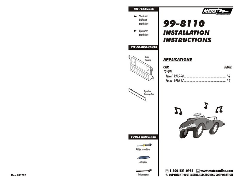 Metra Electronics 99-8110 installation instructions