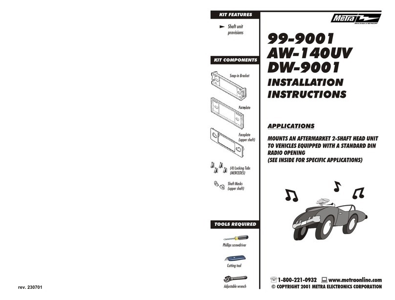 Metra Electronics 99-9001 installation instructions