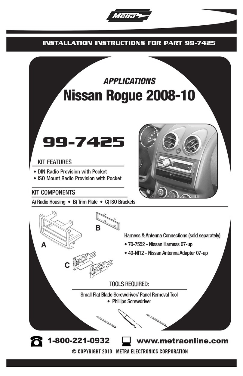Metra Electronics 99-7425 installation instructions