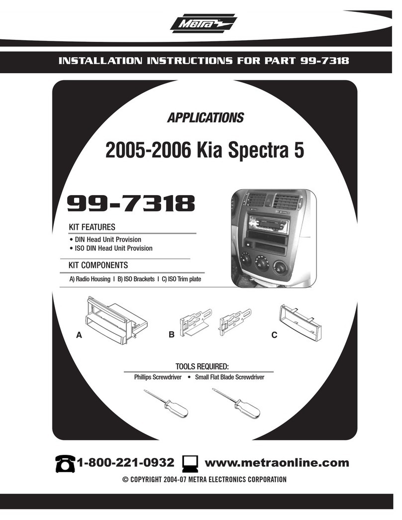 Metra Electronics 99-7318 User manual Metra Electronics 99-7318 User manual