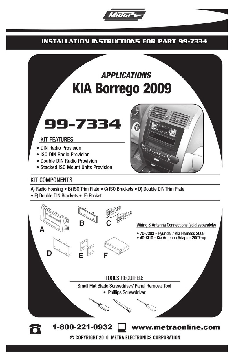 Metra Electronics 99-7334 installation instructions