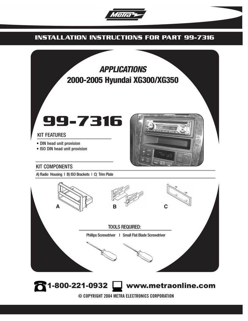 Metra Electronics 99-7316 User manual