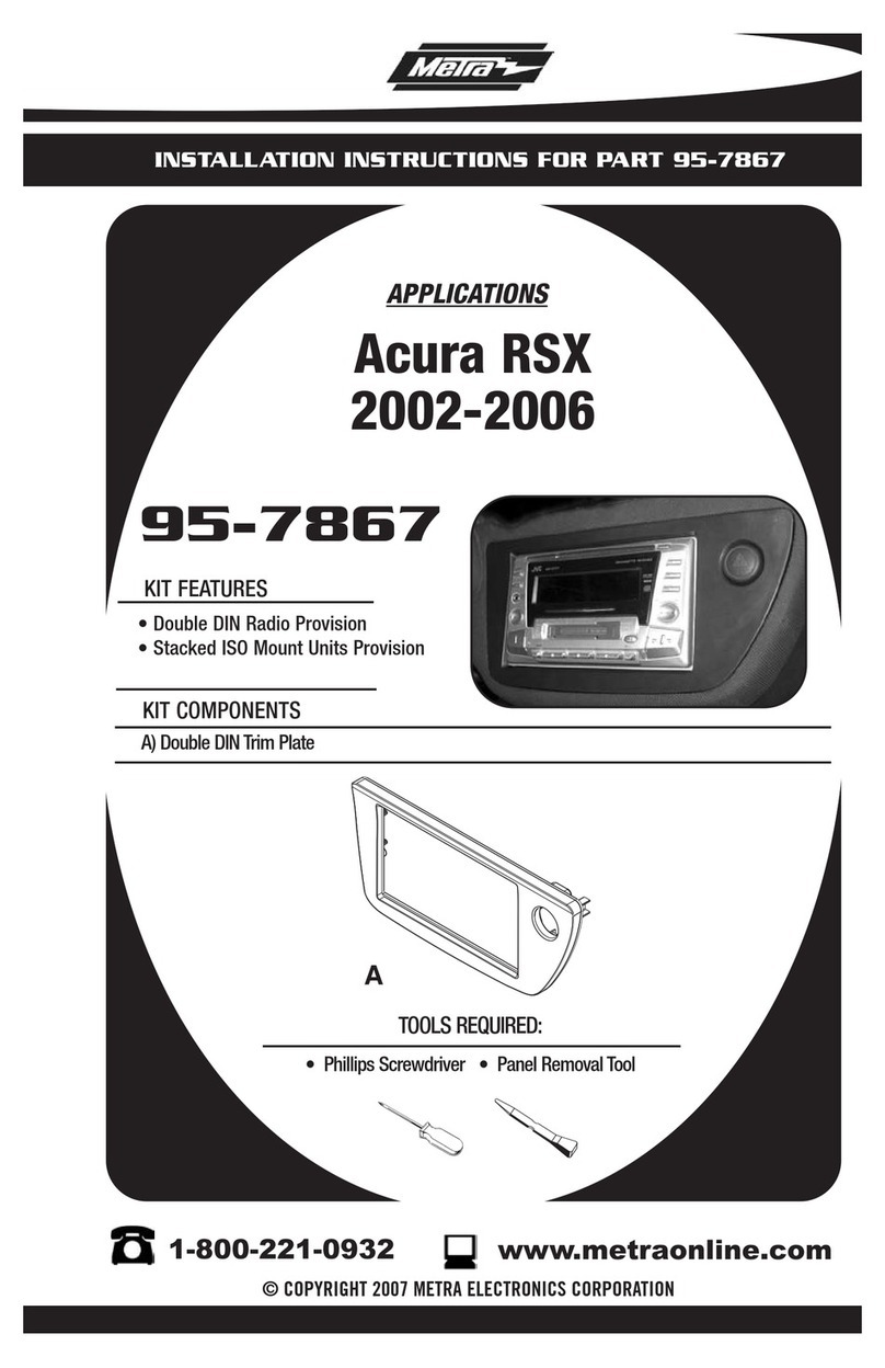 Metra Electronics 95-7867 User manual