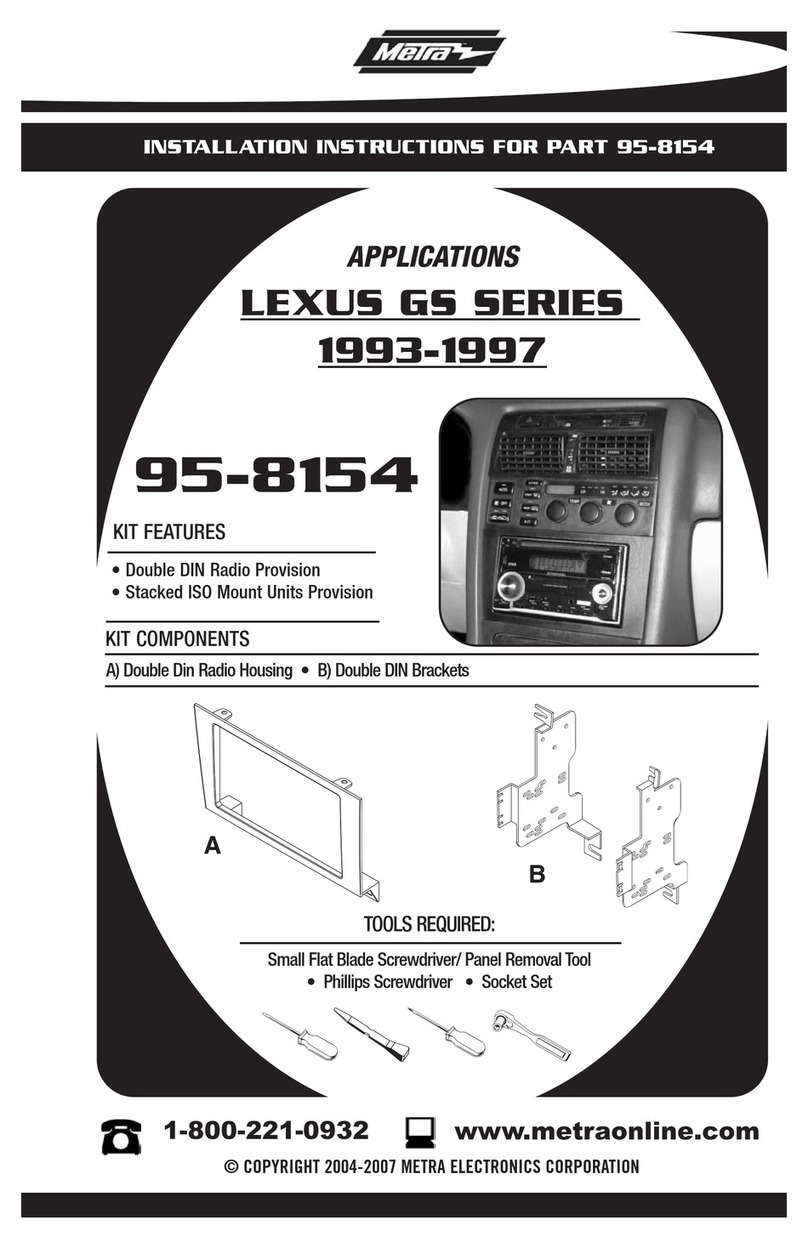 Metra Electronics 95-8154 User manual