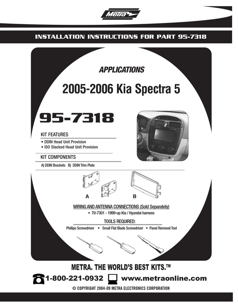 Metra Electronics 95-7318 installation instructions