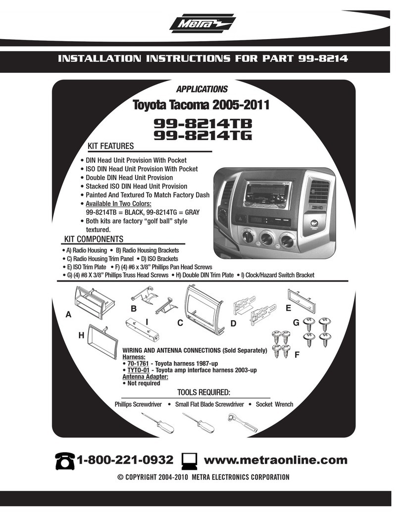 Metra Electronics 99-8214TB installation instructions
