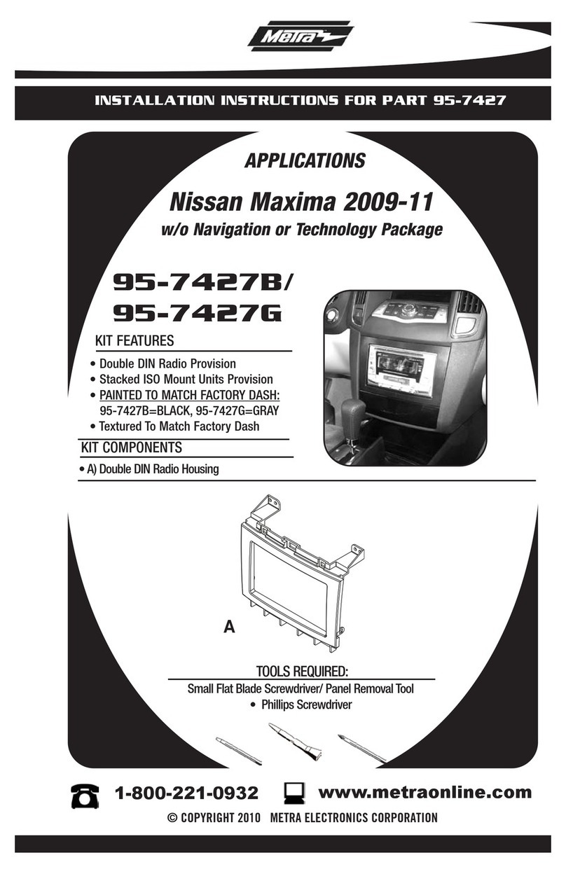 Metra Electronics 95-7427B User manual Metra Electronics 95-7427B User manual