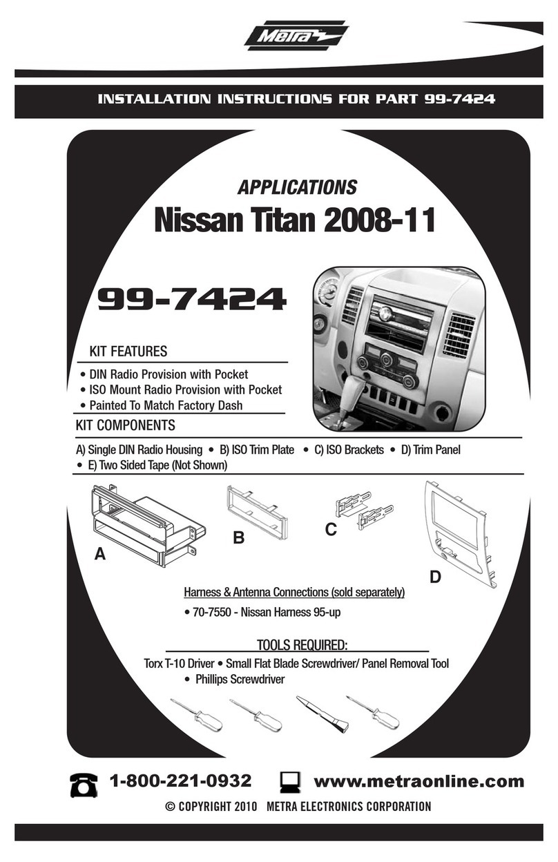 Metra Electronics 99-7424 installation instructions