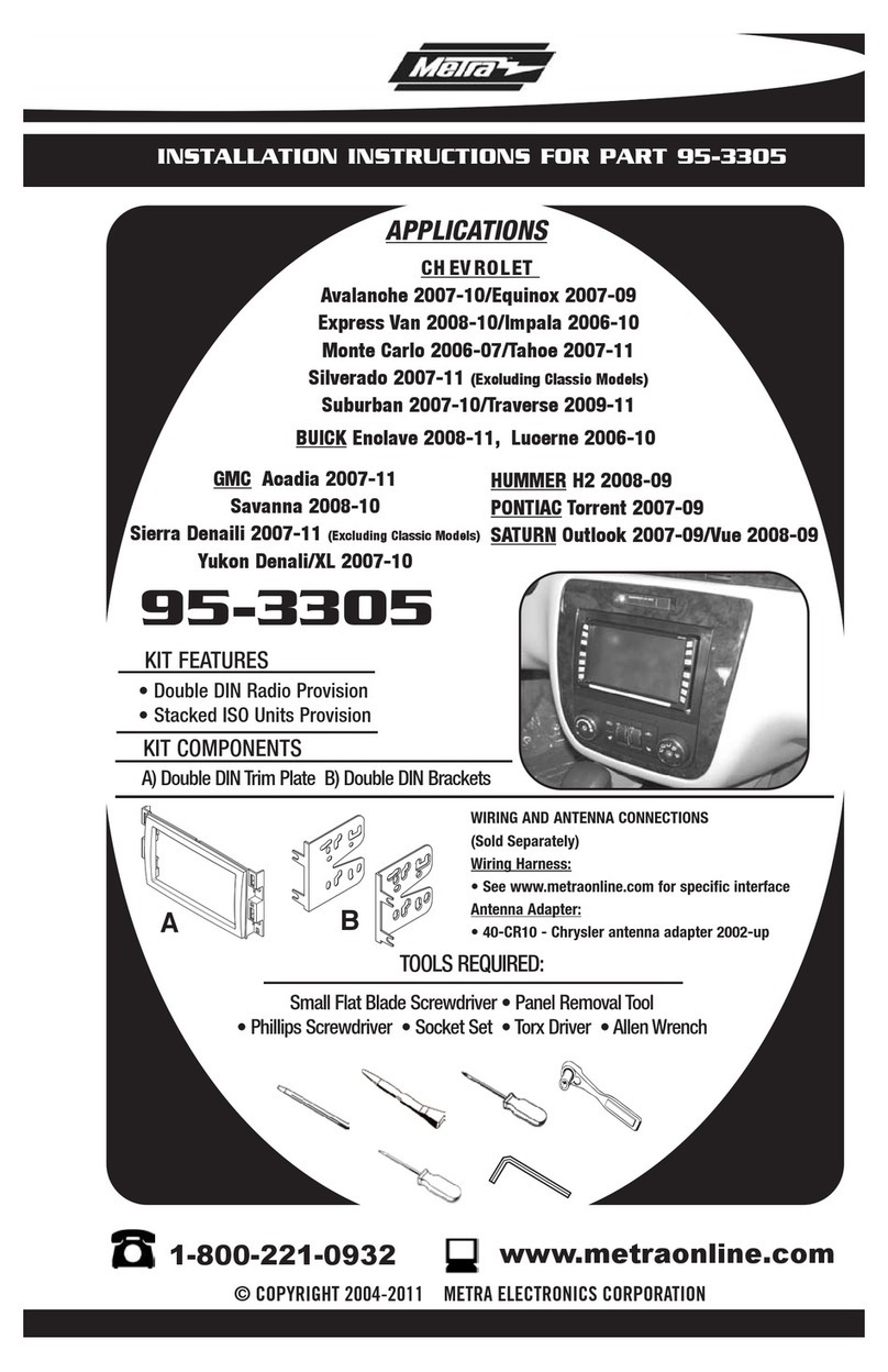 Metra Electronics 95-3305 User manual