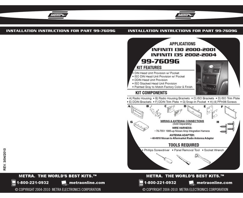 Metra Electronics 99-7609G User manual