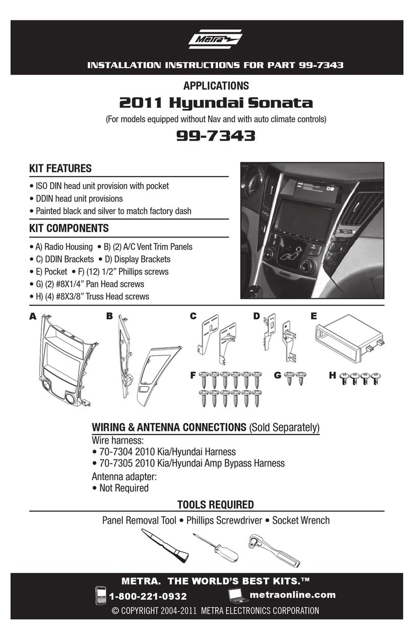 Metra Electronics 99-7343 installation instructions Metra Electronics 99-7343 installation instructions
