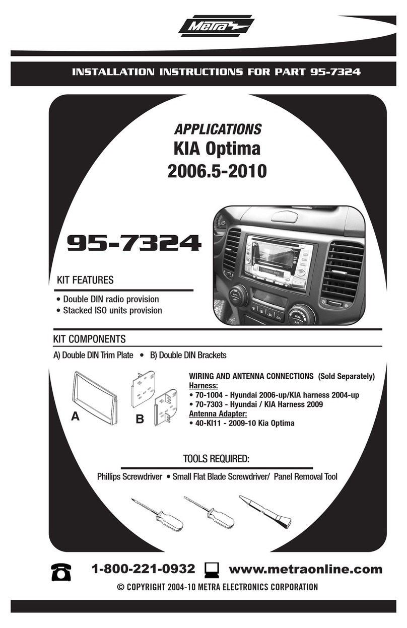 Metra Electronics 95-7324 installation instructions