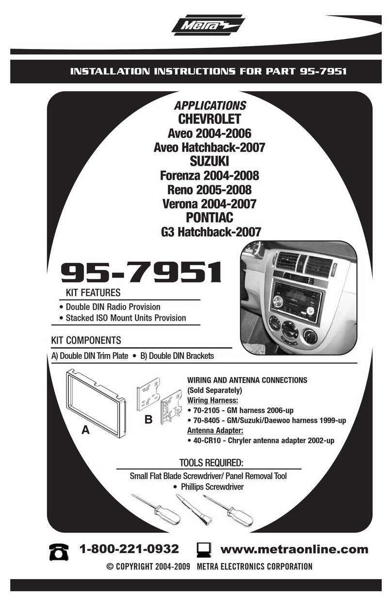 Metra Electronics 95-7951 User manual