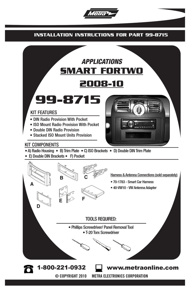 Metra Electronics 99-8715 installation instructions