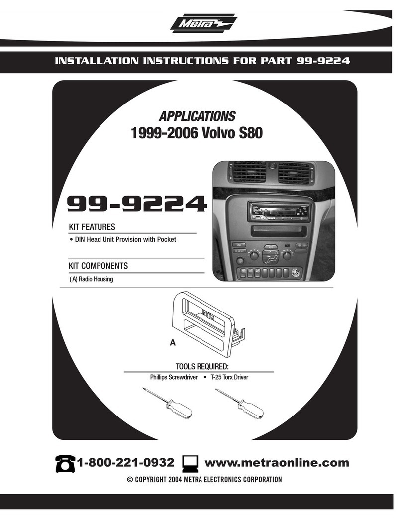 Metra Electronics 99-9224 installation instructions