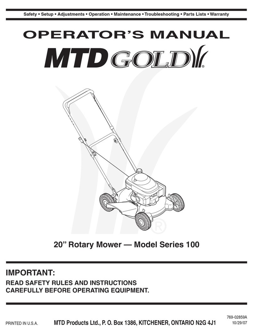 MTD Gold 100 Series Operator's manual