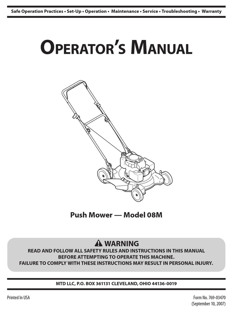 MTD 08M User manual