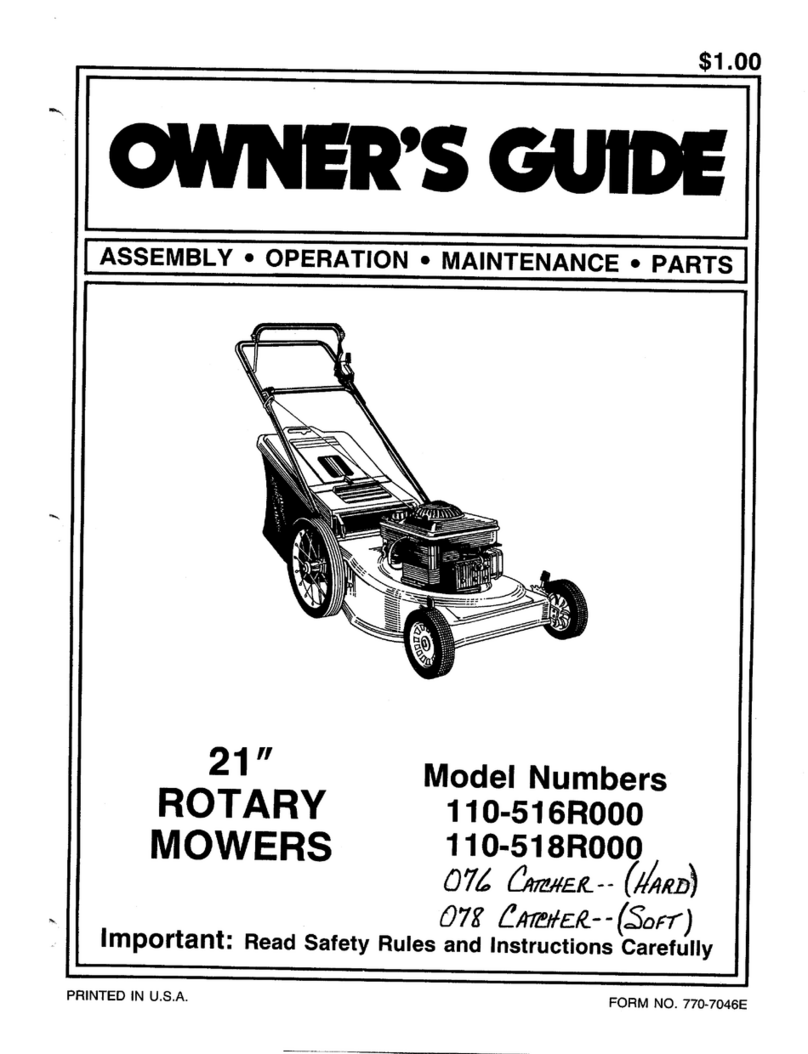 MTD 110-516R000 User manual