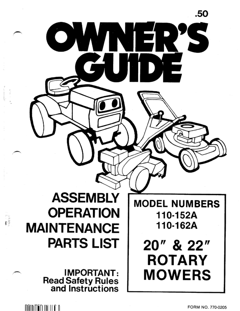 MTD 110-152A owner's guide
