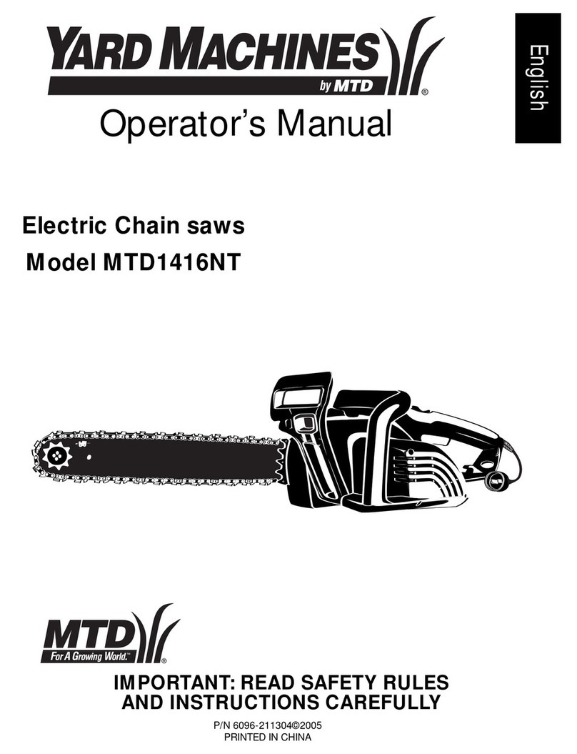 Yard Machines MTD1416NT User manual