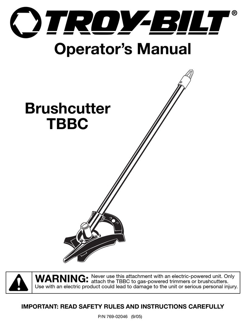 Troy-Bilt TBBC Operator's manual