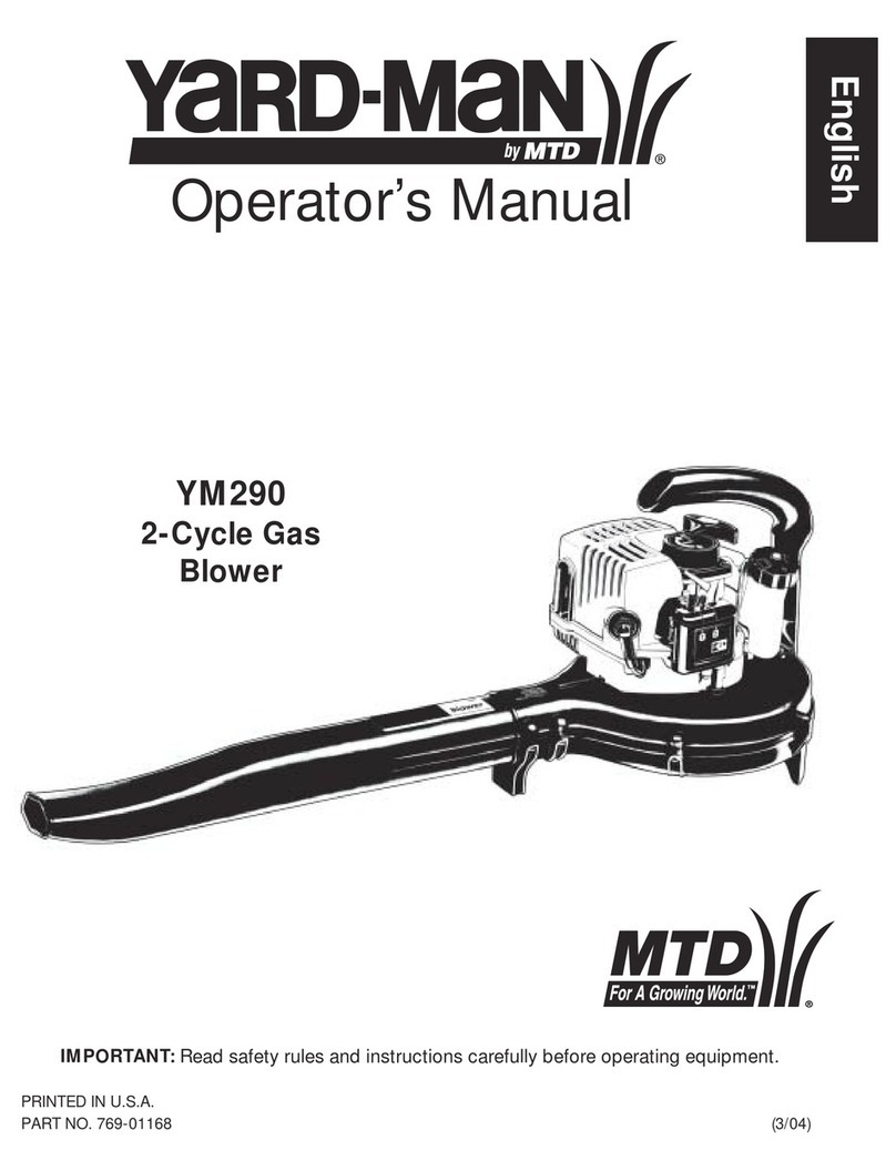 Yard-Man YM290 Operator's manual