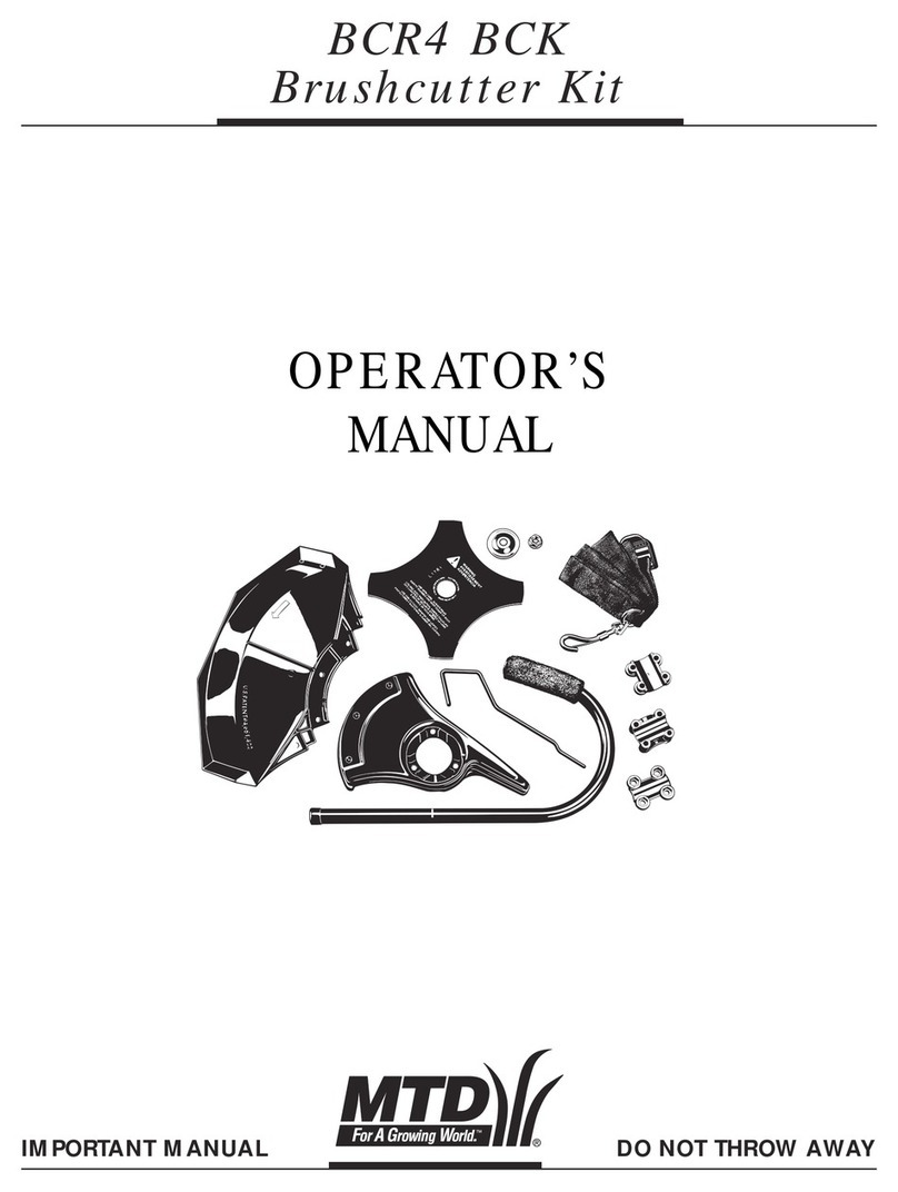 MTD BCR4 BCK User manual