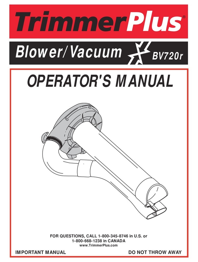 TrimmerPlus Plus BV720R Operator's manual