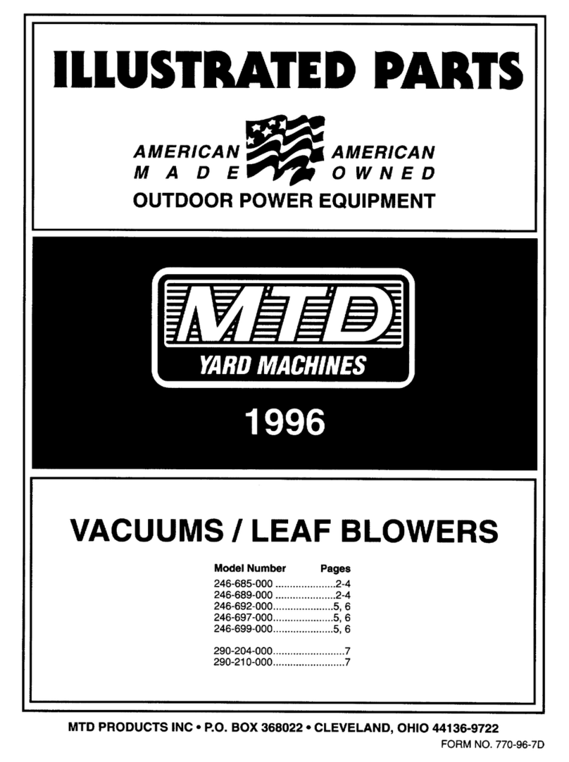 MTD 246-685-000 Illustrated parts list