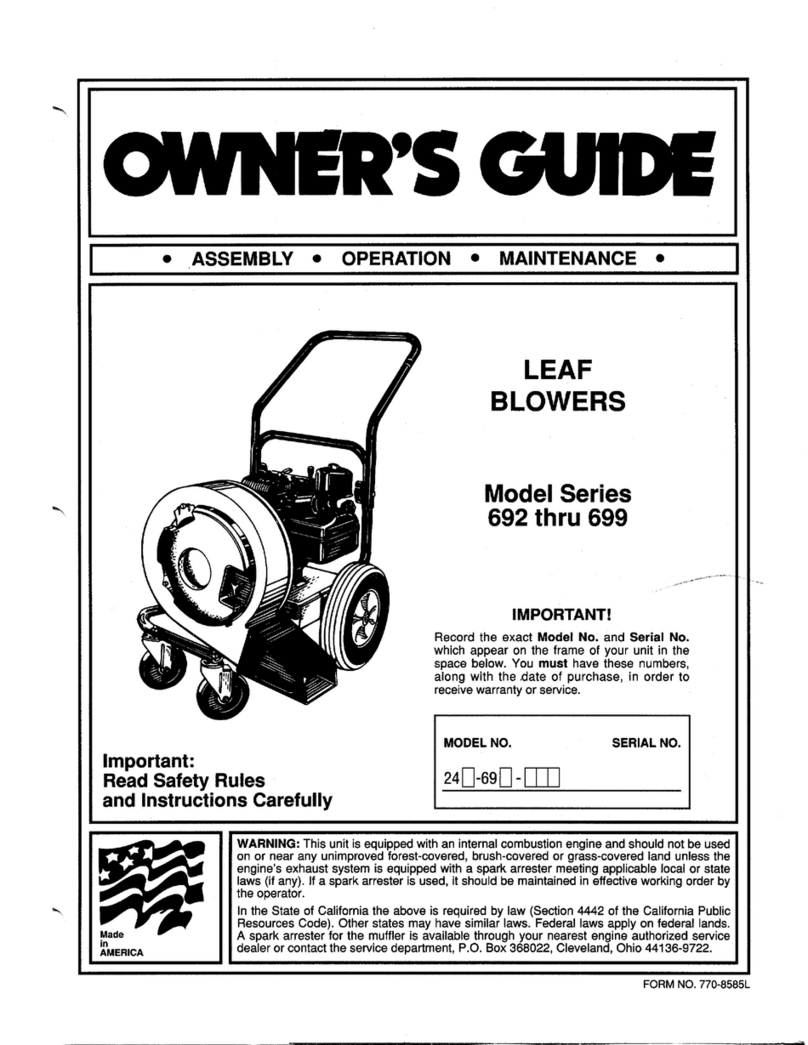 MTD 692 Series User manual