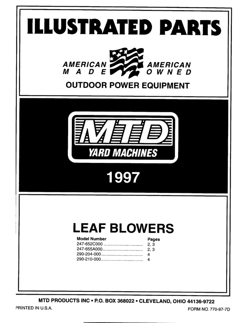 MTD 247-652C000 Illustrated parts list