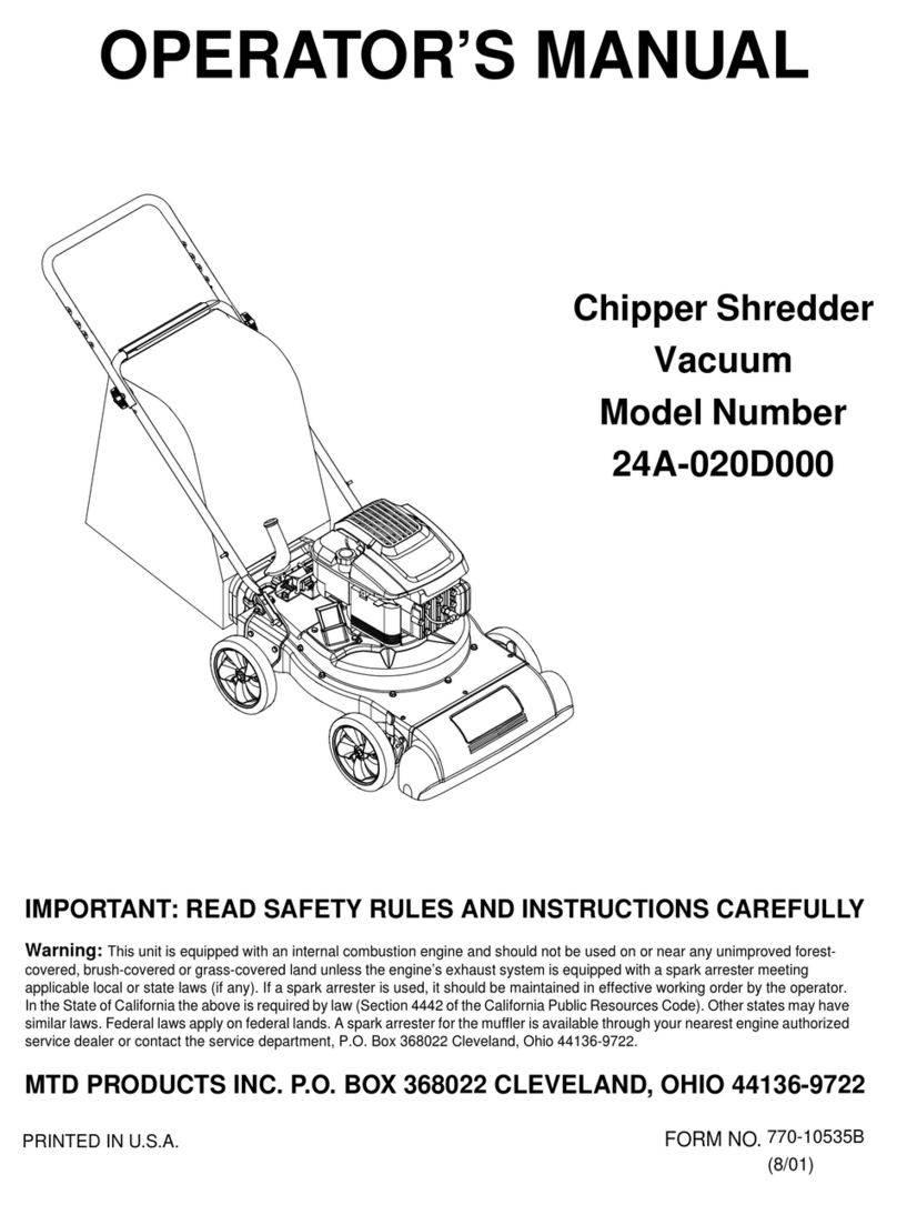 MTD 24A-020D000 User manual