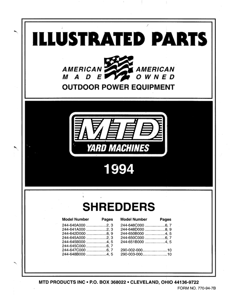 MTD 244-640A000 User manual
