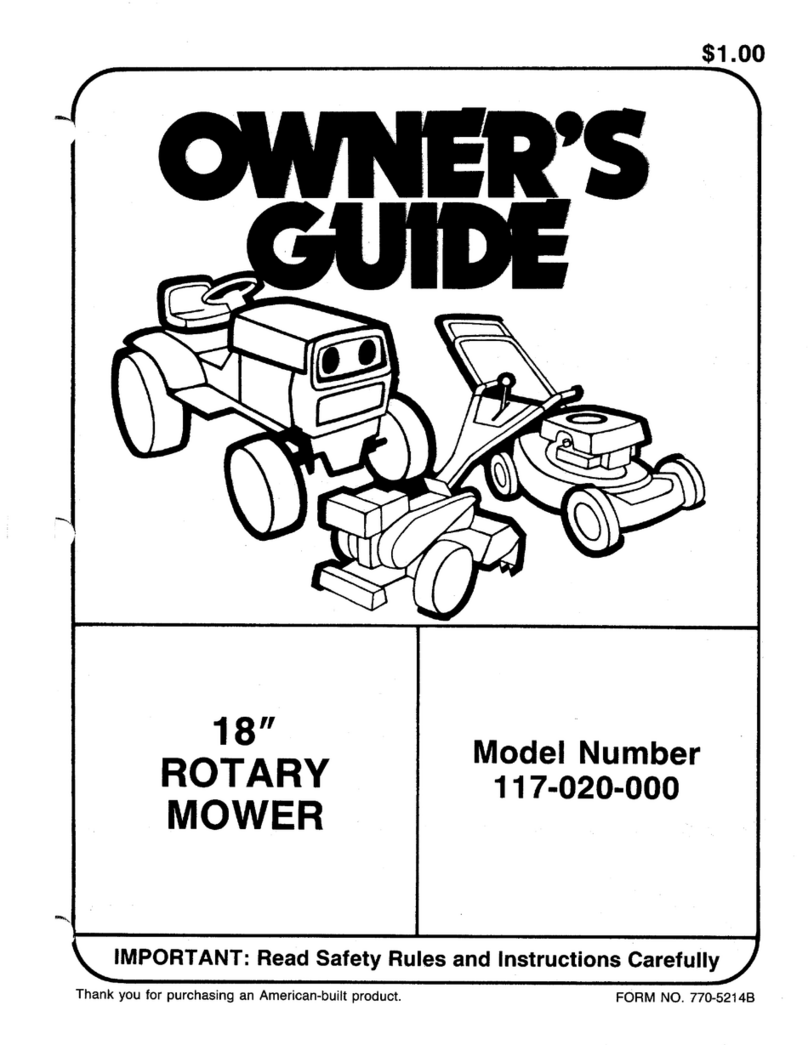 MTD 117-020-000 owner's guide
