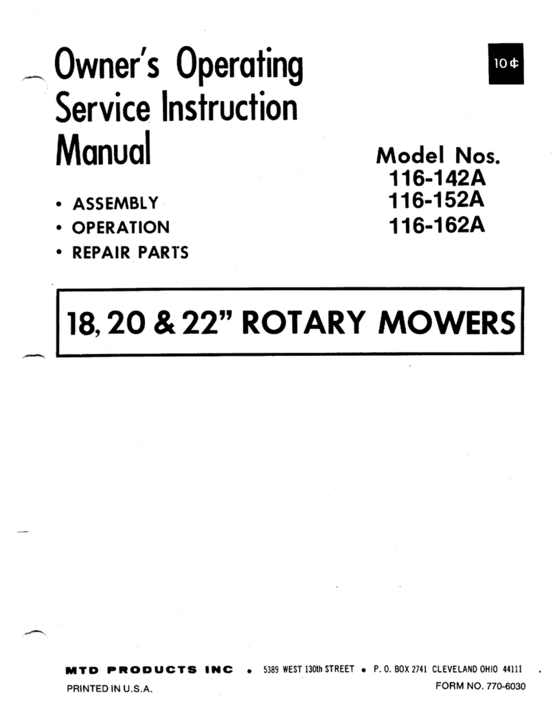 MTD 116-142A Manual