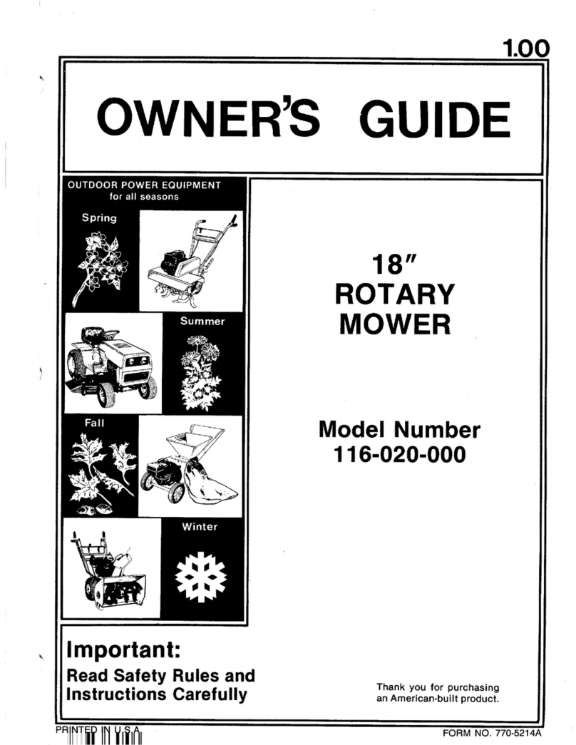 MTD 116-020-000 User manual