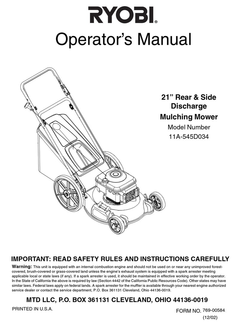 Ryobi 11A-545D034 Operator's manual