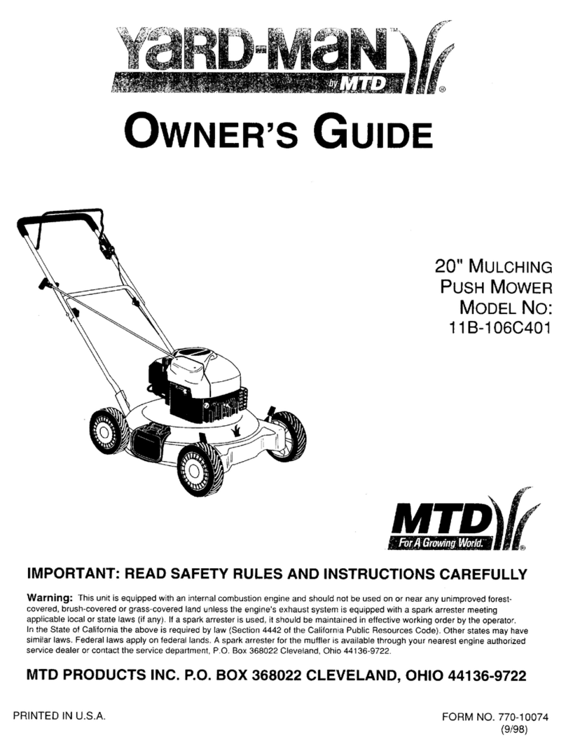 Yard-Man 11B-106C401 User manual
